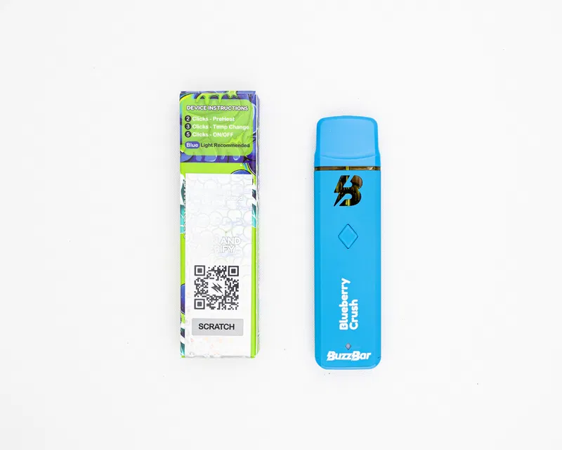 BUZZ BAR - DISPOSABLE RECHARGEABLE VAPE CART - INFUSED W/ LIVE DIAMONDS - 2G - Image 2