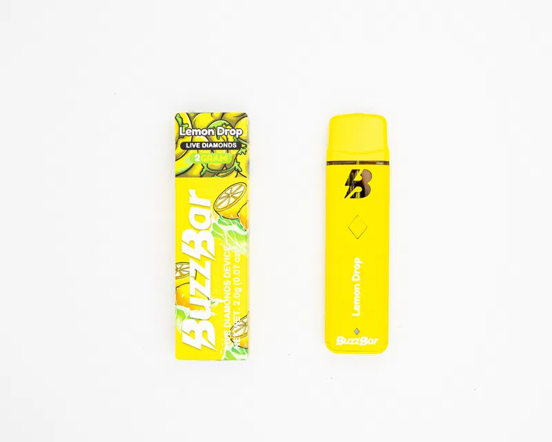 BUZZ BAR - DISPOSABLE RECHARGEABLE VAPE CART - INFUSED W/ LIVE DIAMONDS - 2G - Image 5