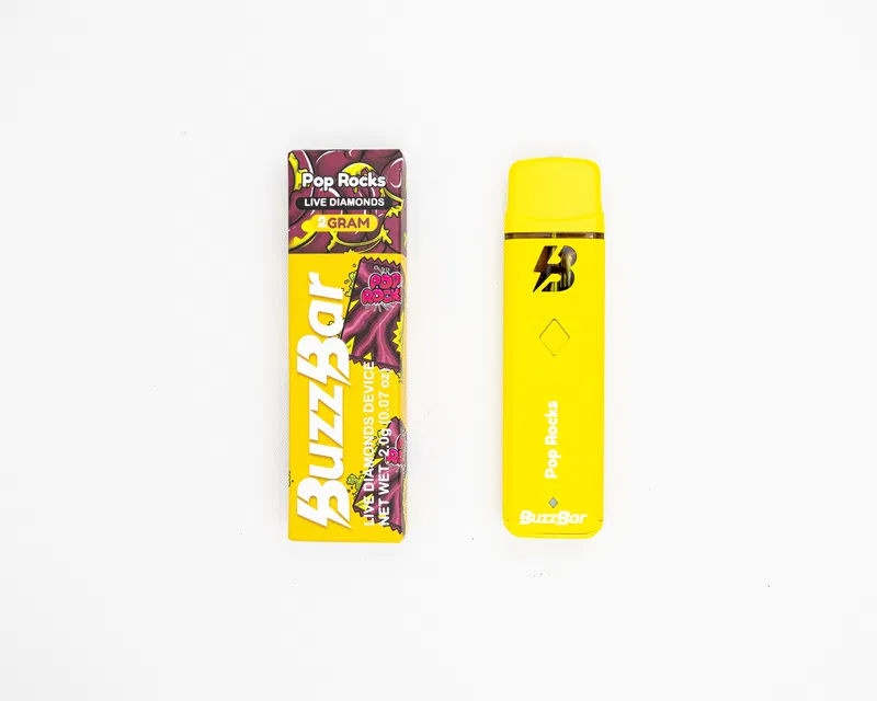 BUZZ BAR - DISPOSABLE RECHARGEABLE VAPE CART - INFUSED W/ LIVE DIAMONDS - 2G - Image 7