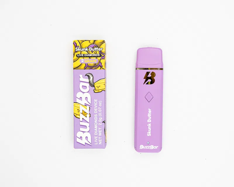 BUZZ BAR - DISPOSABLE RECHARGEABLE VAPE CART - INFUSED W/ LIVE DIAMONDS - 2G - Image 11