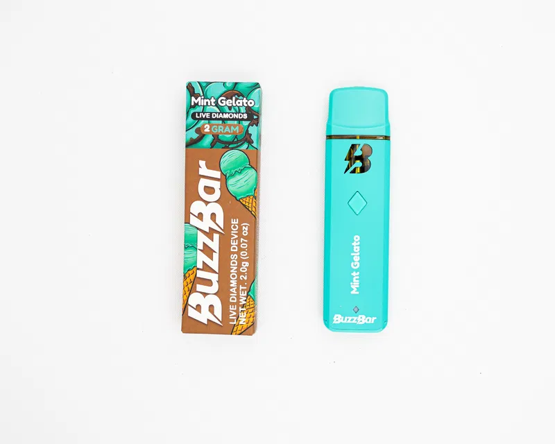 BUZZ BAR - DISPOSABLE RECHARGEABLE VAPE CART - INFUSED W/ LIVE DIAMONDS - 2G - Image 21