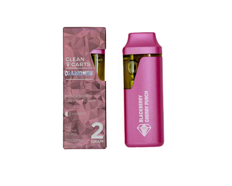 CLEAN CARTS - DISPOSABLE RECHARGEABLE VAPE CARTS - LIQUID DIAMONDS + LIVE RESIN - 2GM (2000MG) - Image 2