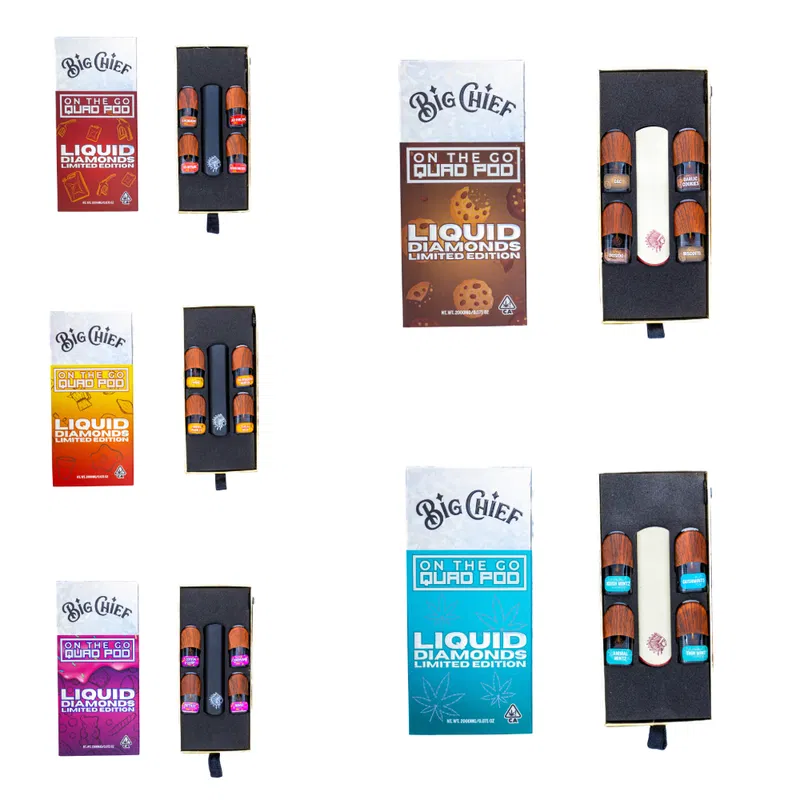 Big Chief Quad Pod Kit – Liquid Diamonds 2G
