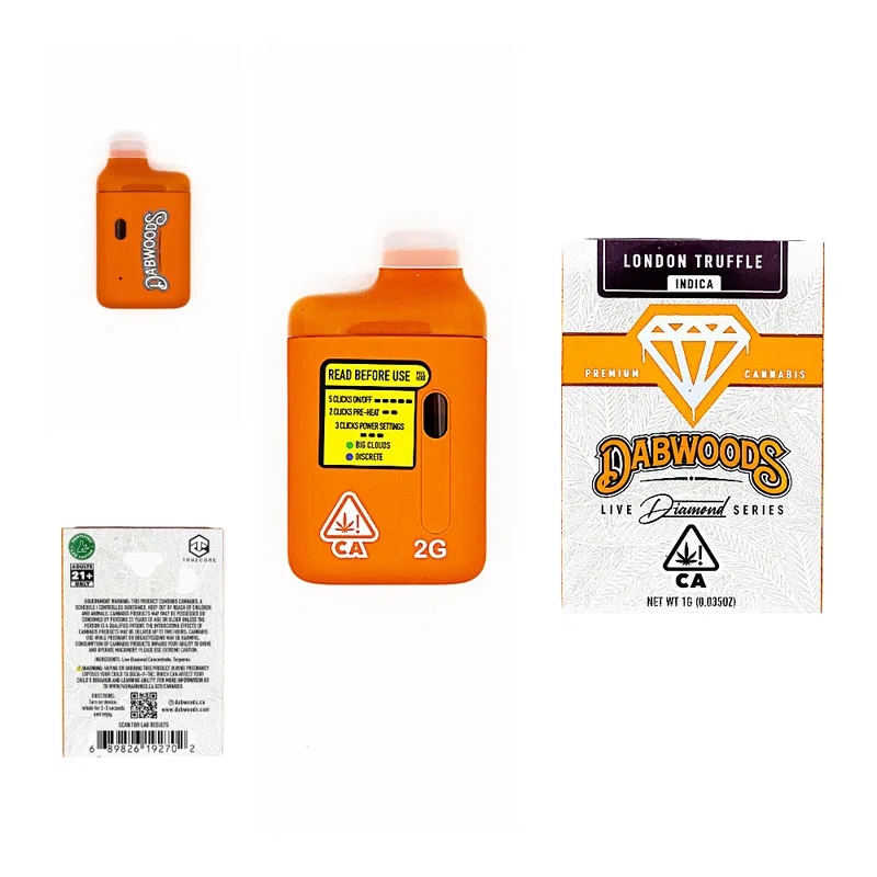 DABWOODS 2G Disposable Vape – Liquid Diamonds - Image 5