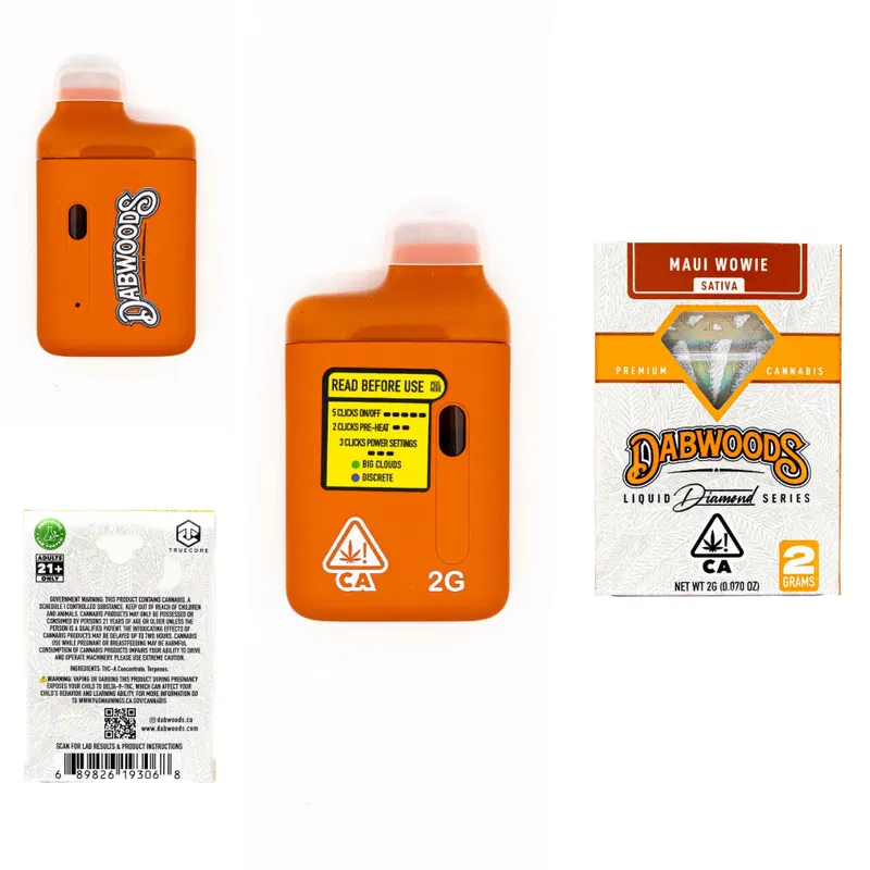 DABWOODS 2G Disposable Vape – Liquid Diamonds - Image 6