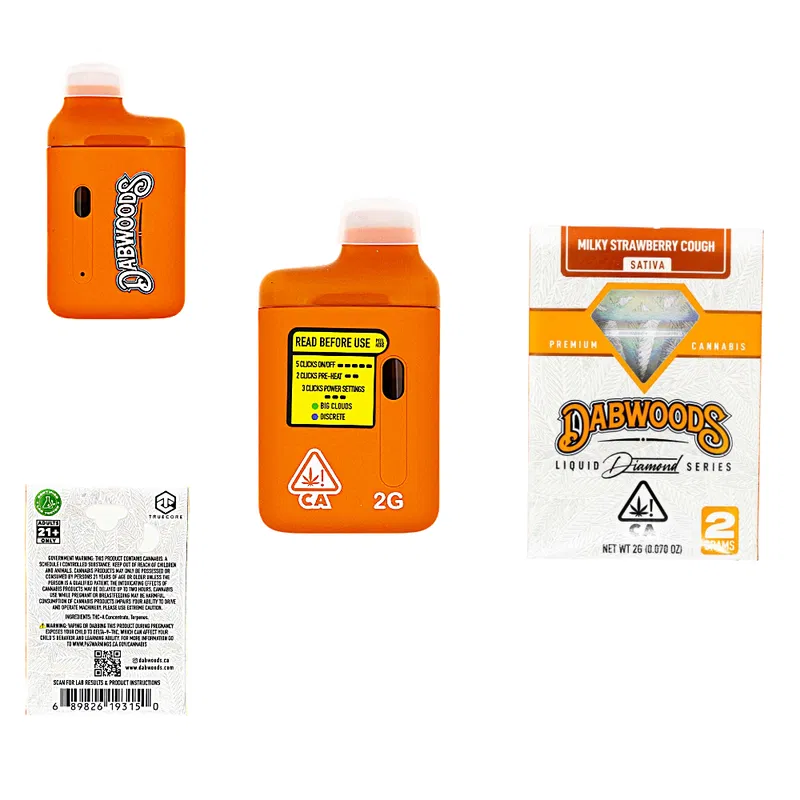 DABWOODS 2G Disposable Vape – Liquid Diamonds - Image 7