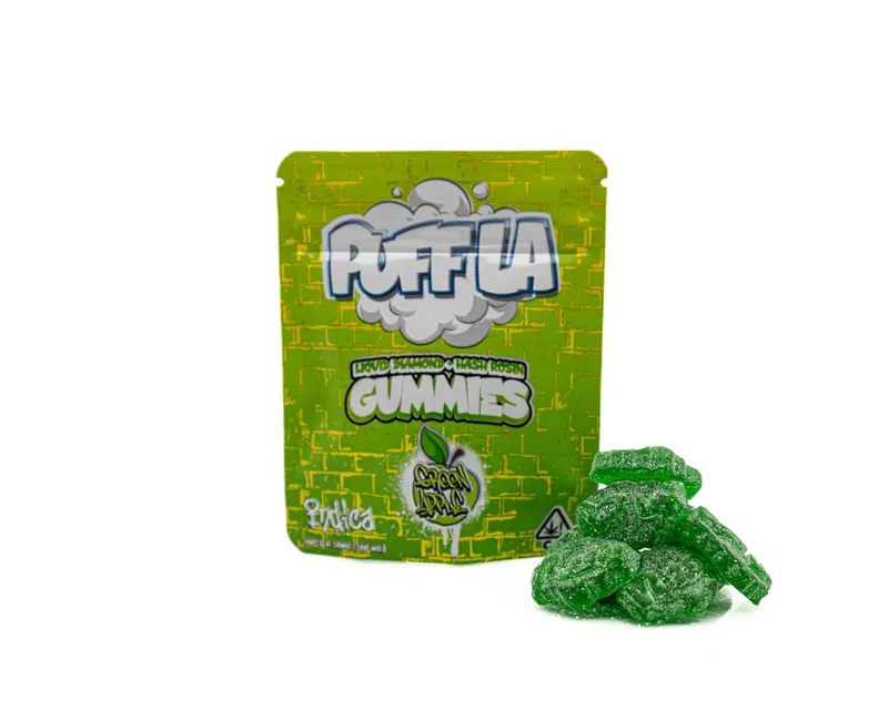PUFF LA – GUMMIES – LIQUID DIAMOND + HASH ROSIN INFUSED – 500MG (10 PIECES PER PACKAGE – 50MG PER PIECE) - Image 5