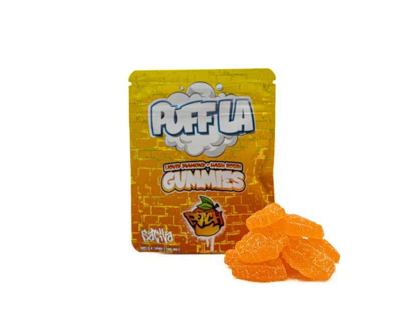 PUFF LA – GUMMIES – LIQUID DIAMOND + HASH ROSIN INFUSED – 500MG (10 PIECES PER PACKAGE – 50MG PER PIECE) - Image 7